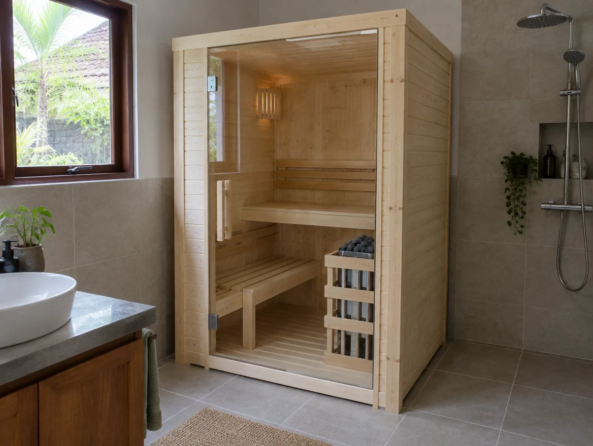 Indoor saunas for homes and villas